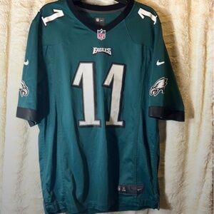 NIKE On Field Jersey Green PHILADELPHIA EAGLES Carson Wentz #11 Adult L NFL